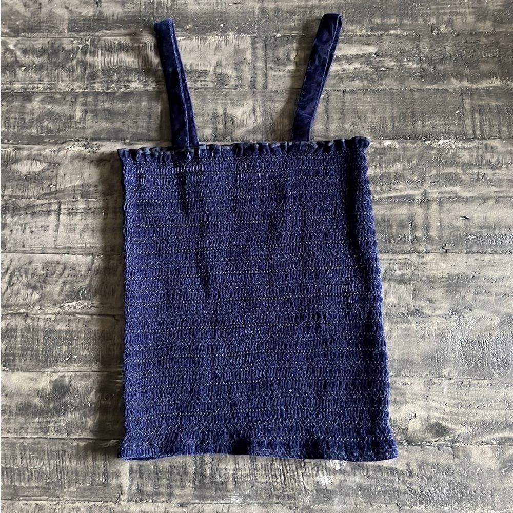 Madison Mathews Shirred Top
